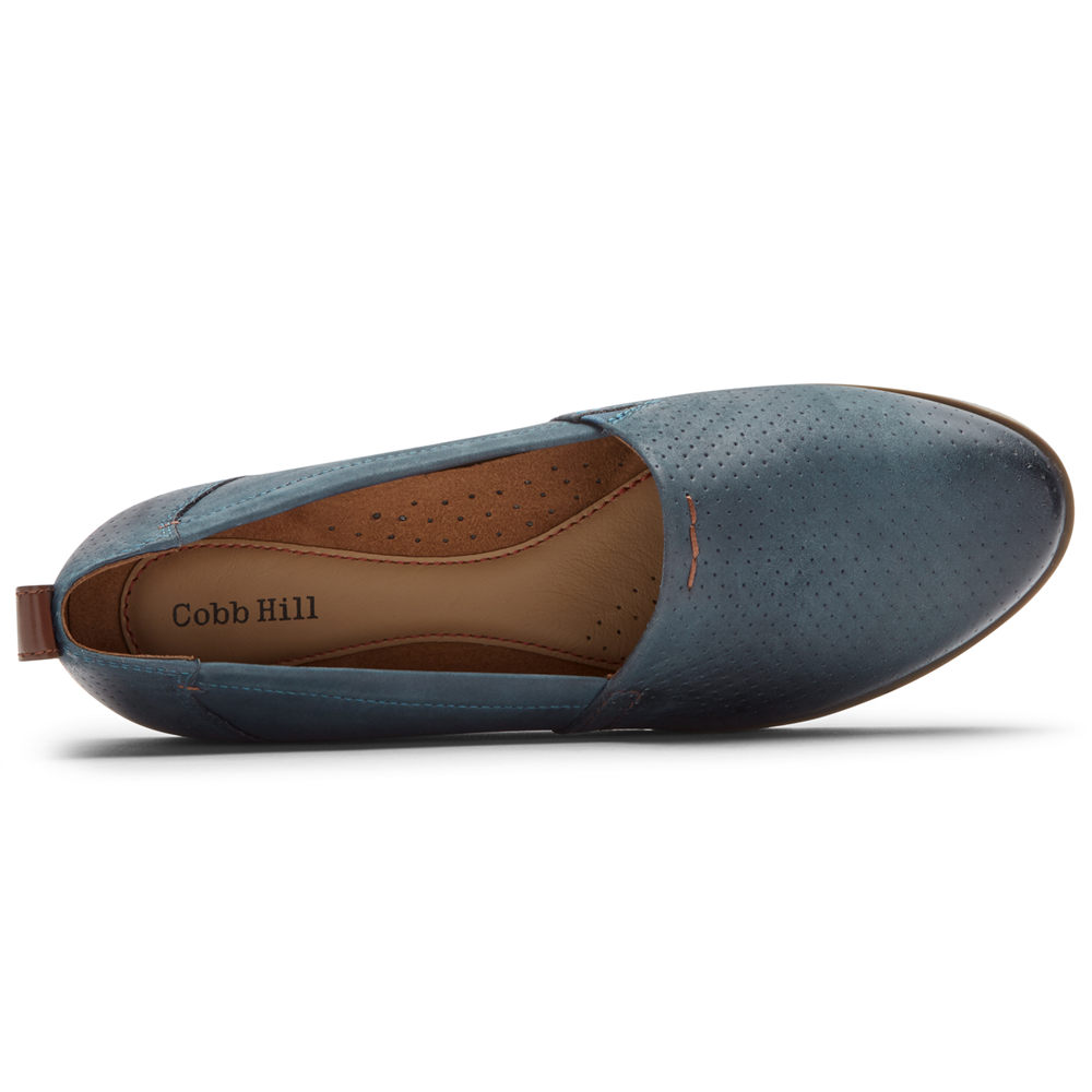 Rockport Womens Cobb Hill Laci - Slip-On Blue - HVA386247